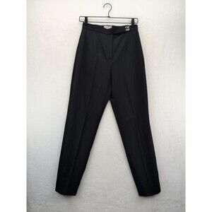Lanvin Wool Blend Diamond Hook Closure Women's Pants Size 36/6 Made In Slovakia